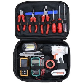 Resim Elektronik El Takım Çantası S - Kompakt, 17 Bölmeli, Suya Dayanıklı İmpertex Keten 