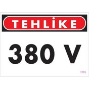 Resim Skygo 380 V Tehlike Uyarı Levhası 25x35 KOD:1115 
