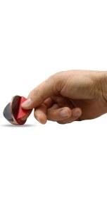 Resim Badem10 Yarımay Kapı Stoperi Tamponu Yapışkanlı Metal Kapı Stopu Antik Bakır (5 Adet) 