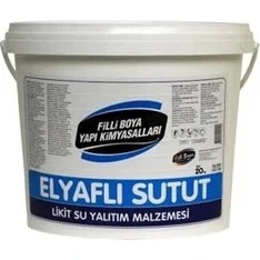 Resim Filli Boya Elyaflı Sutut 20 KG Likit Su Yalıtım Malzemesi Beyaz Renkli Güçlendirilmiş Yapı 
