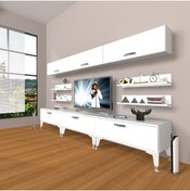 Resim Decoraktiv Eko 8y Slm Silver Tv Ünitesi Tv Sehpası - Parlak Beyaz 