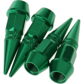 Resim Enjoybuy 4x Çivili Otomatik Lastik Valf Bmw Car Dıy Green Için Kapak Toz Kapağı (Yurt Dışından) 
