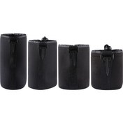 Resim Rogfer 4 Adet Neopren Slr Kamera Lensi Karabina İle Taşıma Çantası Çantası, Boyut: 10x22cm, 10x14cm, 10x18cm, 8x10cm Diğer Diğer 