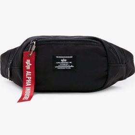 Resim Alpha Industries Crew Erkek Siyah Bel Çantası 