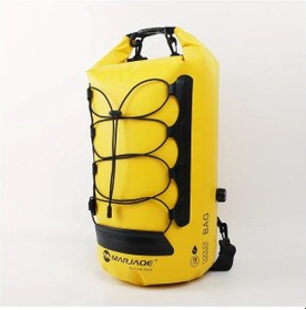 Resim Elmpaly Sarı 1 Adet Marjae Kaliteli Kamp Sırt Çantası Çift Askı Cebi Dış Islak Kuru Bölme Sarı 