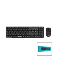 Resim Everest Km-6852 Kablosuz İnce Klavye - Mouse Seti Q Kalvye 