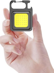 Resim Folveit Metal Mini Led El Feneri Anahtarlık Su Geçirmez Mıknatıslı Şişe Açacağı Usb’li Şarjlı 800mah 
