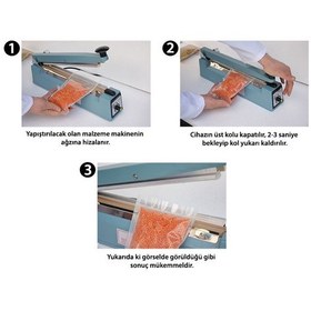 Resim Poşet Yapıştırma Makinası 40 Cm 