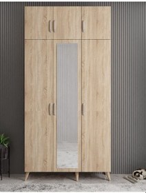 Resim Açelya Portmanto Vestiyer Meşe 105 cm Ücretsiz Kurulum 