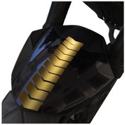 Resim Ok Tasarımlı Yaldızlı Gold Çamurluk Kask Sticker Çınar Extreme 