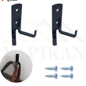 Resim Yapıkan 2 Ad. Çelik Koç Askı Beyaz - Metal Okul Çanta Askısı - Duvar Masa Sıra Elbise Portmanto Askılığı 