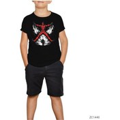 Resim Deadpool Blood Angel Siyah Çocuk Tişört Siyah 