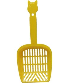 Resim Pettrend Sarı Küçük Boy Kedi Tuvalet Kumu Temizleme Eleme Küreği 23 CM 