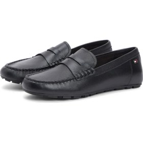 Resim Tommy Hilfiger %100 Koyun Derisi Siyah Kadın Loafer FW0FW09350BDS 