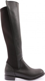 Resim DGN 501 KADIN ARKASI STRETCH YANI FERMUARLI KNEE HİGH FLATS ÇİZME 