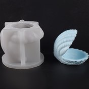 Resim 1pc Mini Boyutlu Kabuk Takı Tepsisi Reçine Kalıbı, Kabuk Şekilli Silikon Takı Deposu Kalıpları Epoxy Reçine Alçı Dökme için, Denizeel Moulds DIY El Sanatları Dökme Ev Dekorasyonu için 
