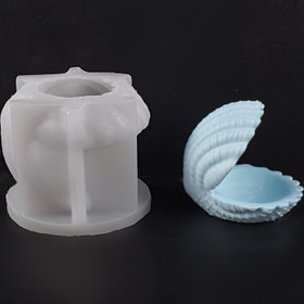 Resim 1pc Mini Boyutlu Kabuk Takı Tepsisi Reçine Kalıbı, Kabuk Şekilli Silikon Takı Deposu Kalıpları Epoxy Reçine Alçı Dökme için, Denizeel Moulds DIY El Sanatları Dökme Ev Dekorasyonu için 