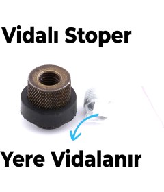 Resim Kapı Stoperi Tamponu Antik Sarı Vidalı Metal Tutacağı Tutucu Altı Kolu Stopu Takozu Sürgülü Kapı 