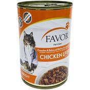 Resim Favor Tavuk Ciğerli Kedi Konservesi 400 Gr 