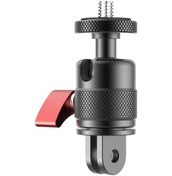 Resim Al36 Gopro Hero 13 / Hero 12 / Insta360 X4 360 Derece Dönen Alüminyum Alaşımlı Kamera Montaj Adaptörü 