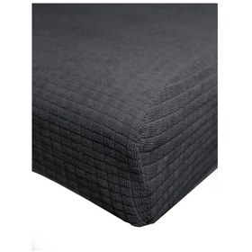 Resim Gri Sandalye Kılıfı Yıkanabilir Likralı Esnek Lastikli Sandalye Örtü 6 Adet Antrasist 