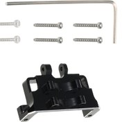 Resim Dianziye Axial Scx24 Axı90081 1/24 Rc Araba İçin Alüminyum Metal Direksiyon Servo Tutucu - Siyah Renkli Tamir Parçası 