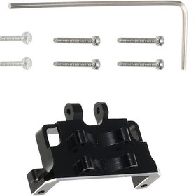 Resim Dianziye Axial Scx24 Axı90081 1/24 Rc Araba İçin Alüminyum Metal Direksiyon Servo Tutucu - Siyah Renkli Tamir Parçası 