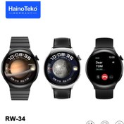 Resim Haino Teko RW34 Watch 4 Amoled Ekran Android İos HarmonyOs Uyumlu Akıllı Saat Siyah Haino Teko