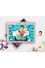 Resim Bk Gift Kişiye Özel Beyaz Atlı Prens Karikatürlü 1000 Parça Profesyonel Puzzle-1 