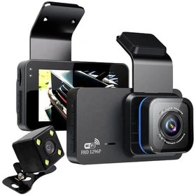 Resim Çift Lens 1296p Süper Hd Araç İçi Kamera Wifi Arka Görüşlü 