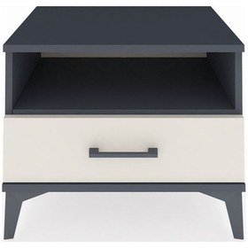 Resim Hyperion Komodin Tek Raflı Tek Çekmeceli 60x44x48 Antrasit-ay... Antrasit 