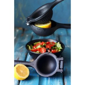 Resim Feyza Design Paslanmaz Döküm Meyve Sıkacağı, Katı ve Limon Sıkma Aleti 