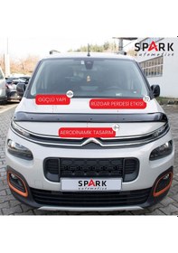 Resim Citroen Berlingo 2019- Yılı Ve Sonrası Uyumlu Kaput Rüzgarlığı 4mm Siyah 