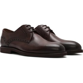 Resim Derimod Erkek Kahverengi Bağcıklı Deri Klasik Ayakkabı 25SFD602018 