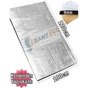 Resim 120cmx100cm 9mm Oto Ses Isı Yalıtım Folyolu Kauçuk İzolasyon 