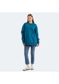 Resim Slazenger VADIM Oversize Kadın Oversıze Petrol Sweatshirt 