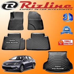 Resim Avensis 3D Paspas+Bagaj Havuzu 2009-2016 Arası Set Rizline N11.5528 