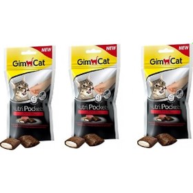 Resim Gimcat Nutri Pockets Biftekli Kedi Ödül Maması 3 x 60 G Gimcat Nutri Pockets Biftekli Kedi Ödül Maması 3 x 60 G 