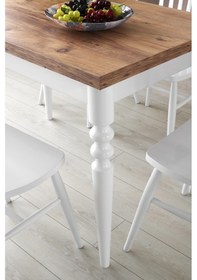 Resim Erezogullari_Mobilya Cunda Yandan Açılır Mutfak Masa Takımı Ve 4 Adet Sandalye 70X110C 