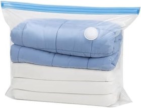 Resim Vakumlu Hurç Poşet 80x100 cm –%75 Yer Tasarrufu, Dayanıklı Kilitli Depolama Torbası, Battaniye Yorgan Kıyafet Saklama Çantası 