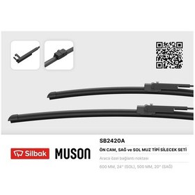 Resim Sılbak Sb2420a Sılecek Supurgesı 600 / 500mm Muz Tıp Bmw X5 03 07 6 05 08 