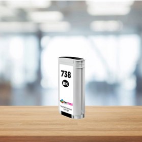 Resim tonermax Hp Uyumlu 738 (498N4A) 130 ml Siyah Muadil Kartuş / DesignJet T850 / T950 