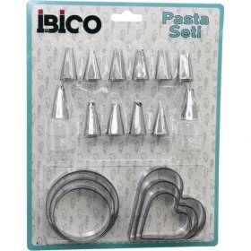 Resim Ayder Timya 20PCS PASTA SÜSLEME UÇ SETİ= 12-METAL KURABİYE KALIP METAL=3-KALP - 3-YUVARLAK 2-UÇ TUTUCU PLS.ADAPTÖR (Timya/Go1395) 199875 