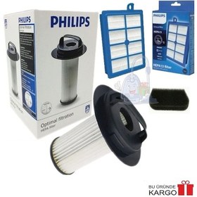 Resim Philips Uyumlu Fc 9213 Marathon Hepa Filtre Seti Kutulu 