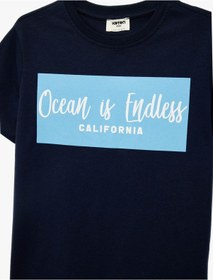 Resim Koton Baskılı Lacivert Erkek Çocuk T-shirt 6skb10152tk Lacivert 