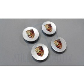 Resim 4 X Porsche Cayenne 9Pa-92A Çelik Jant Göbek Seti 77Mm Gri 468367505 