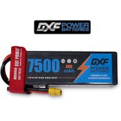 Resim DXF Power 7.4v 2s 7500mah 80c Hardcase Lipo Batarya 