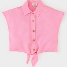 Resim DeFacto Kız Bebek Gömlek Yaka Kısa Kollu Gömlek E2897A525SMPN164 Pembe 