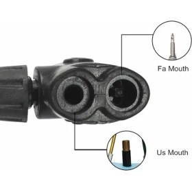 Resim Marsilyan Yüksek Basınçlı Alüminyum Gümüş Renk Top Bisiklet Taşınabilir Hava Ayak Pompası 