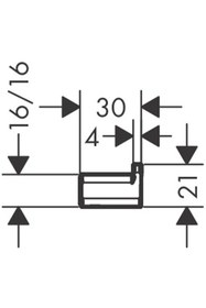 Resim Hansgrohe Addstoris Parlak Altın Optik Tekli Askı 